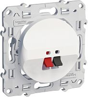 Розетка аудио без рамки Schneider Electric Odace 1-м. белый картинка